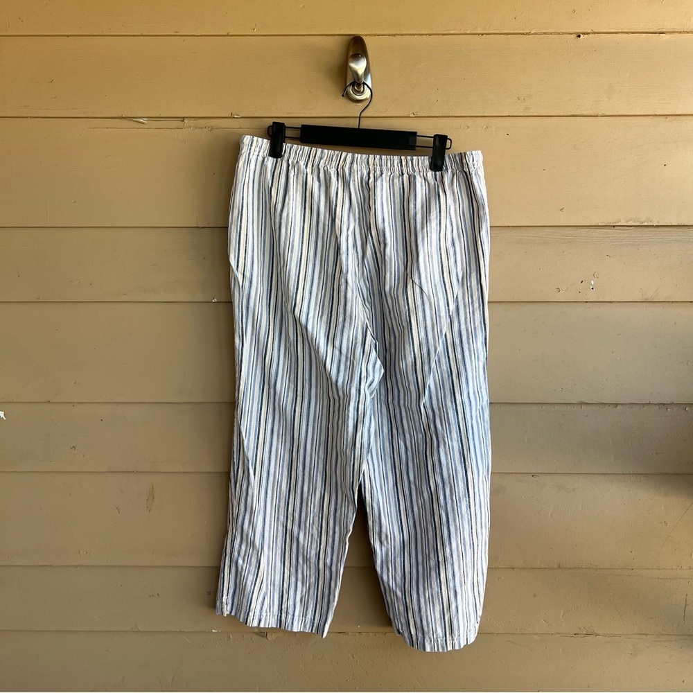 Classic Elements Striped Pull On Capri Pants - Si… - image 5
